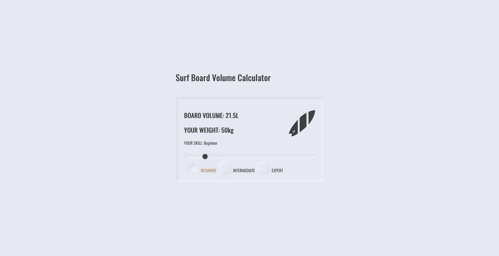 Surf Board Calculator